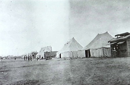 Zeitoun, Egypt. 1916. Tent lines of the 13th Battalion in camp near Cairo.
